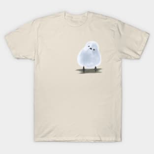 Fluffy snowball bird T-Shirt